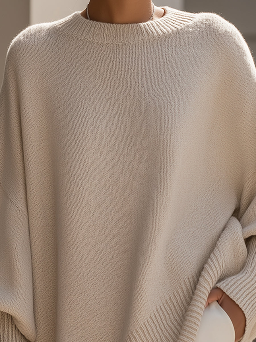 Oversized Knit Poncho Sweater | Women's, Cozy, Warm | Casual Style