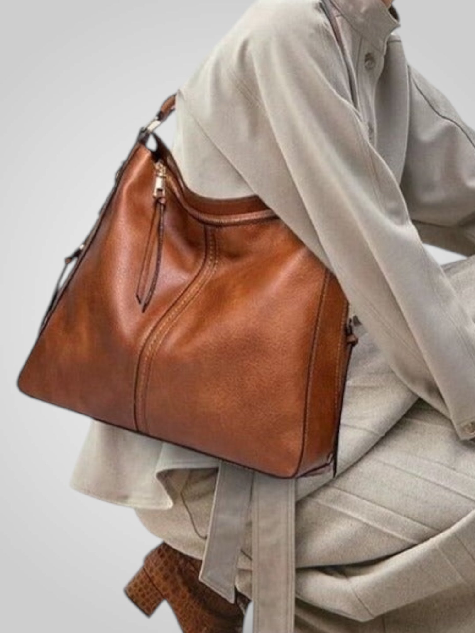 Women's Shoulder Bag | Structured Organizer | Multi-Compartment