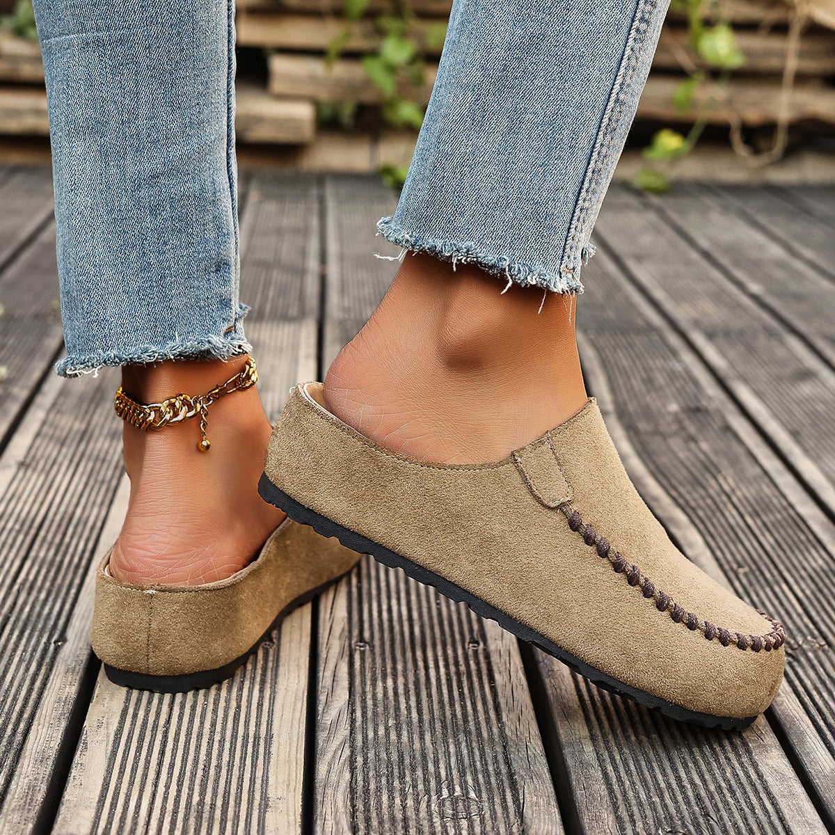 Women cushioned walking shoes lightweight breathable slip-on casual