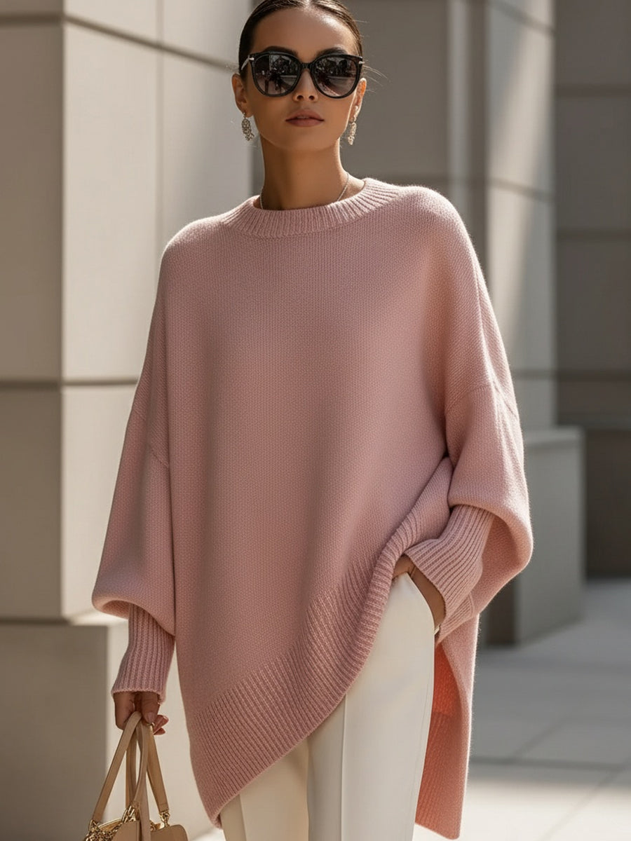 Jumper Dress Women | Oversized Knit, Wide Neck | Drop Shoulder Design