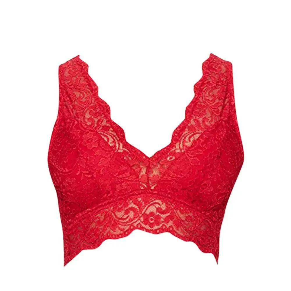 Lace Bralette | Crop lace top | Soft fabric, slim fit