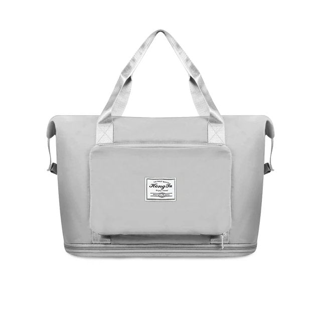 Travel Bag | Foldable, Expandable | Shoe Compartment, Luggage Attachable