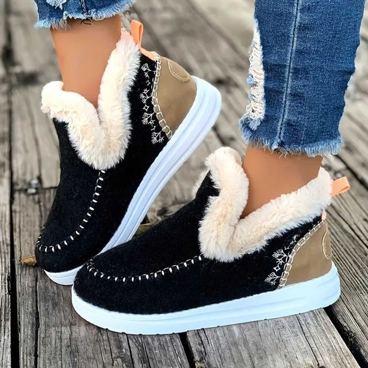 Sheepskin Boots | Women's Orthopedic Style, Fleece Lined | Slip On, Warm