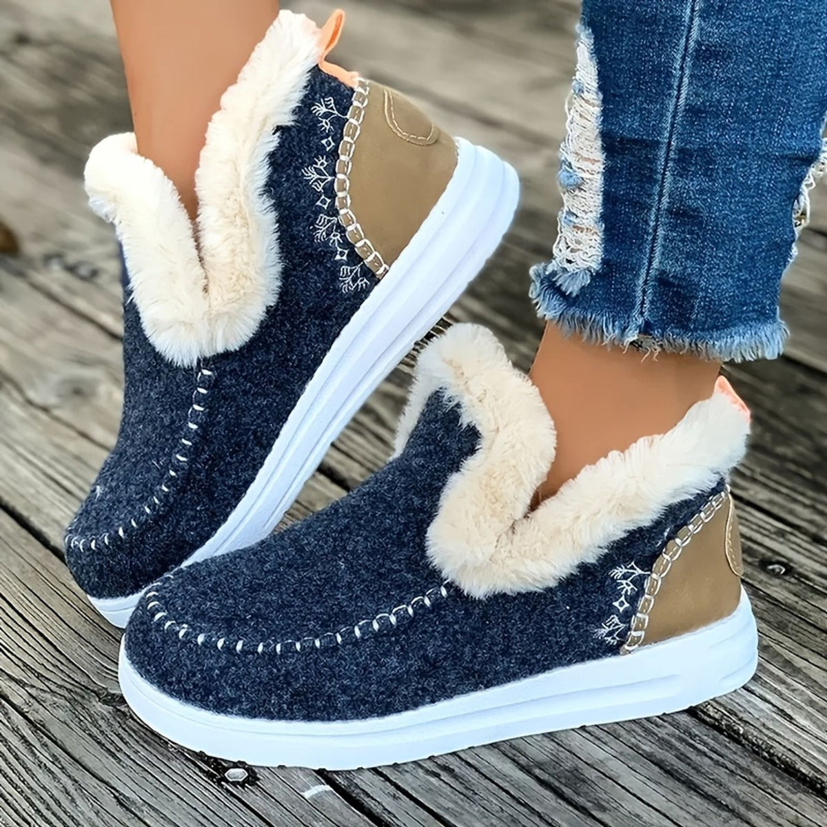 Sheepskin Boots | Women's Orthopedic Style, Fleece Lined | Slip On, Warm