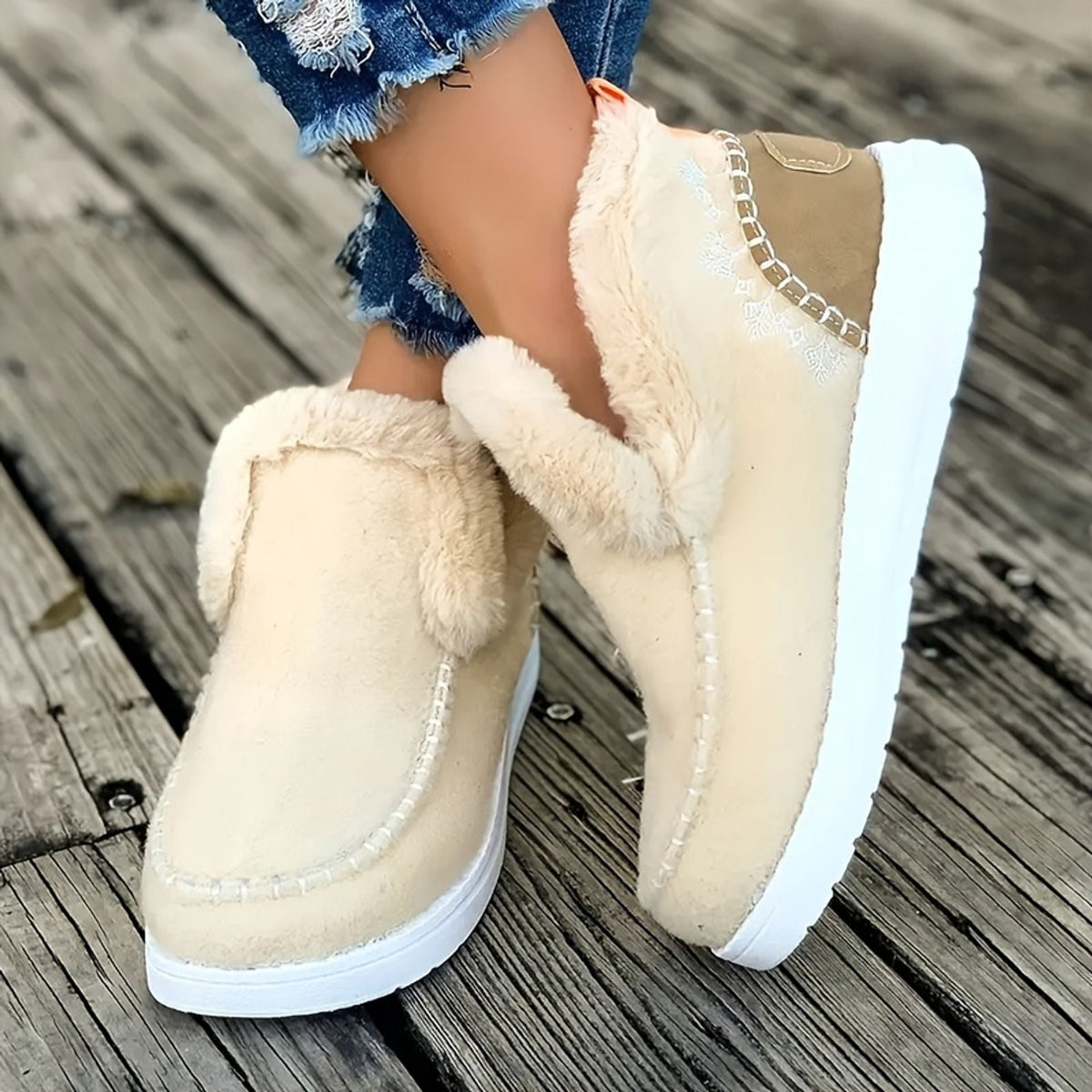 Sheepskin Boots | Women's Orthopedic Style, Fleece Lined | Slip On, Warm