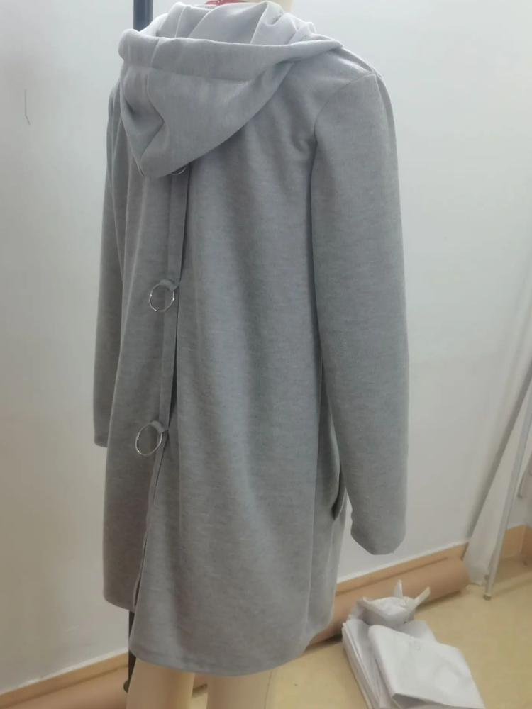 Women's Knit Cardigan | Hooded, Button Closure | Elegant