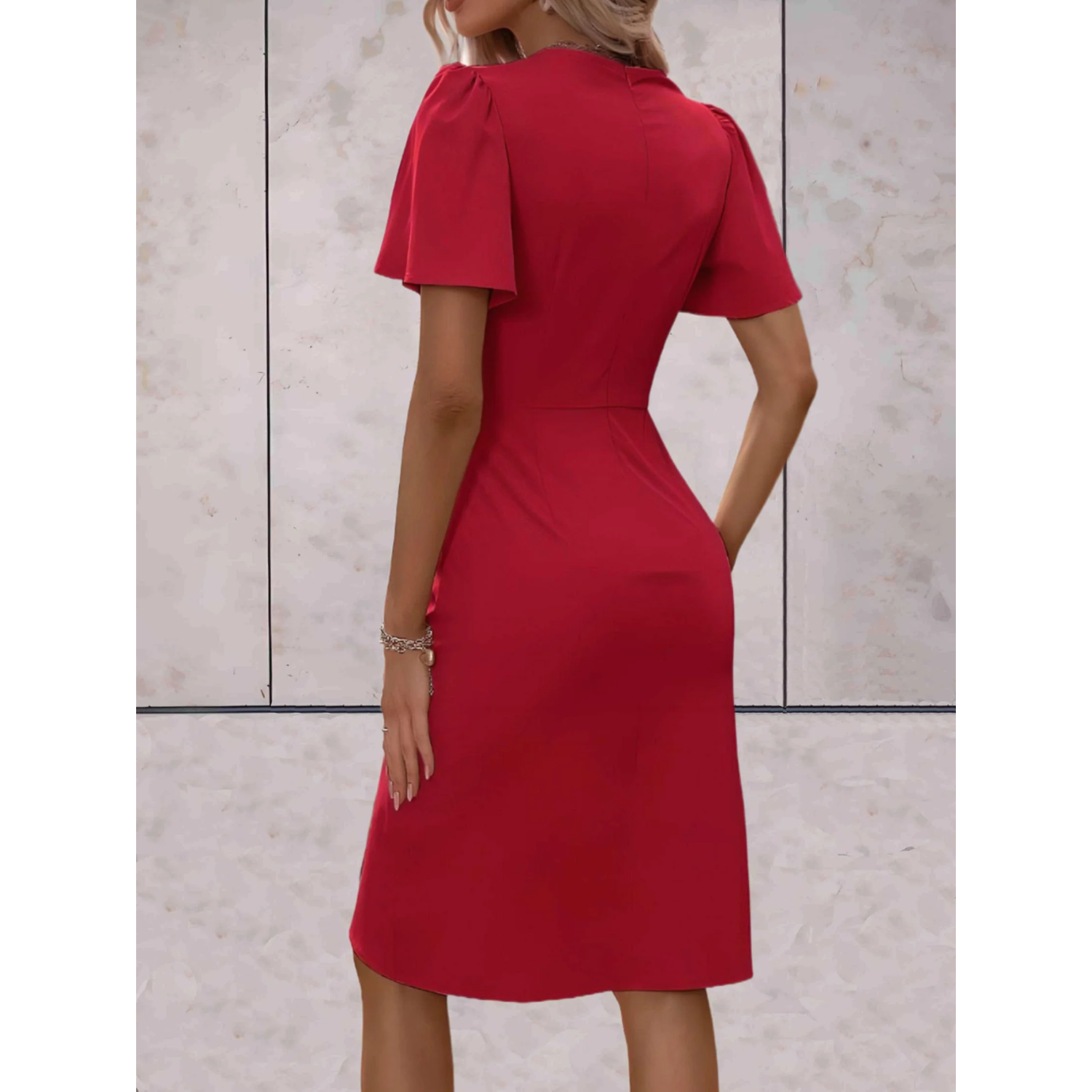 Evening Dress | Women's Elegant Wrap, V-Neck | Evening Style