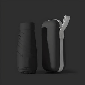 Compact Travel Umbrella | Windproof, Folding | Waterproof Hard Case