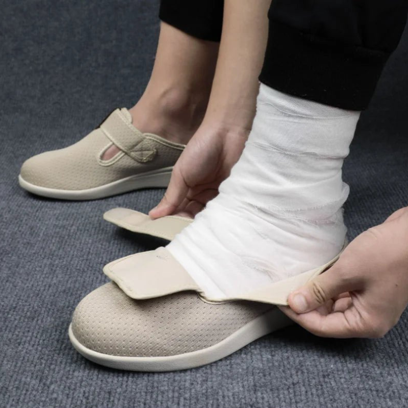 Extra Wide Slippers | Unisex, Adjustable Fit | Orthopaedic for Swollen Feet