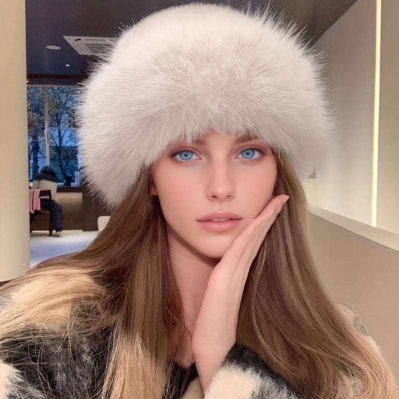 Women everything winter knit hat with ear flaps in multiple colours