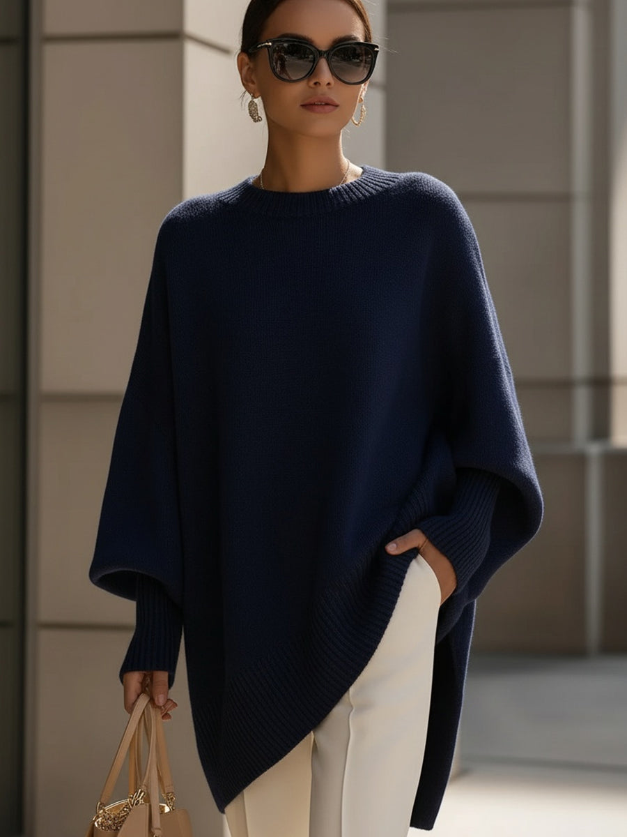 Jumper Dress Women | Oversized Knit, Wide Neck | Drop Shoulder Design