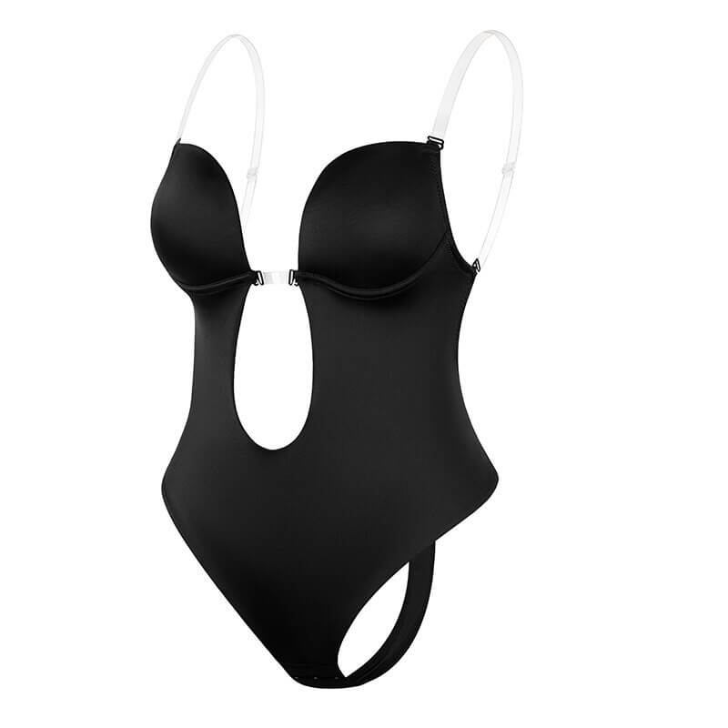 Women's backless body shaper bra with seamless fit and support
