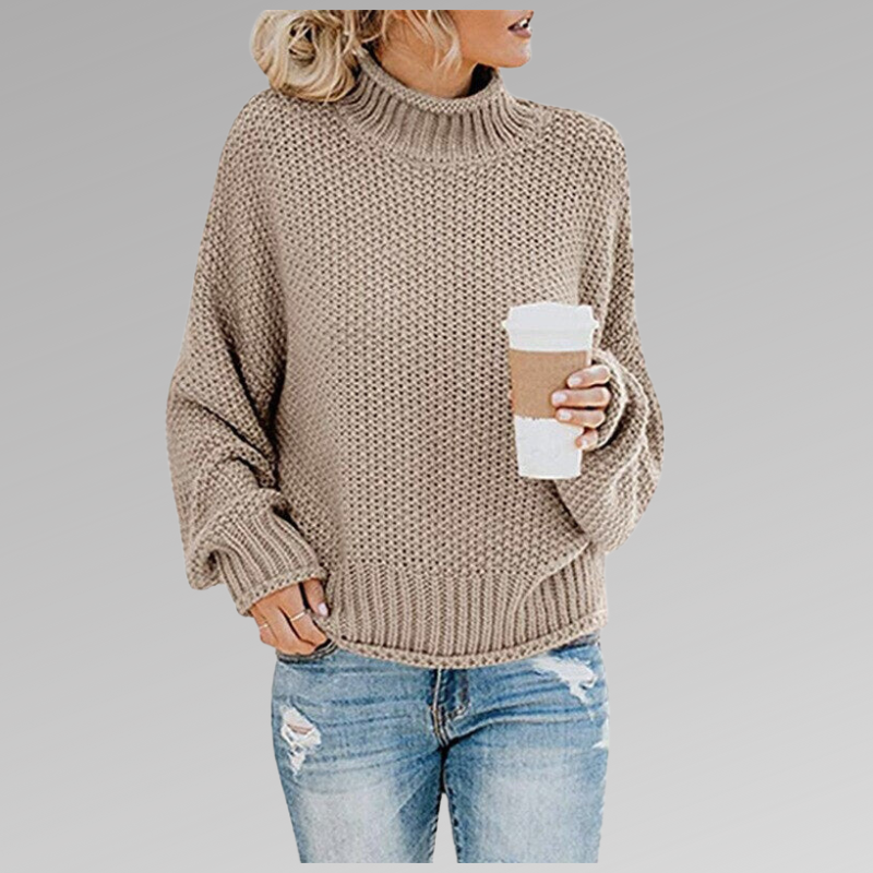 Women knit sweater relaxed fit soft cosy winter knitwear