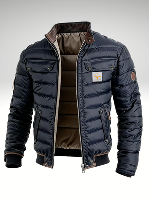 Quilted Jacket | Zip Up, High Neck | Lightweight Warmth