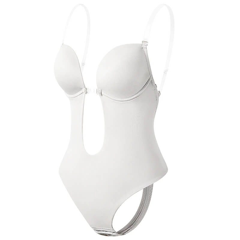 Women's backless body shaper bra with seamless fit and support