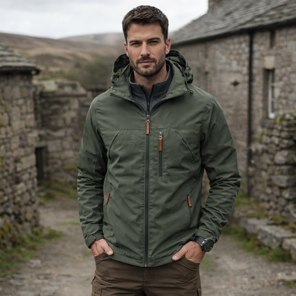 Water Windproof Men's Outdoor Jacket | Durable, Weather-Resistant