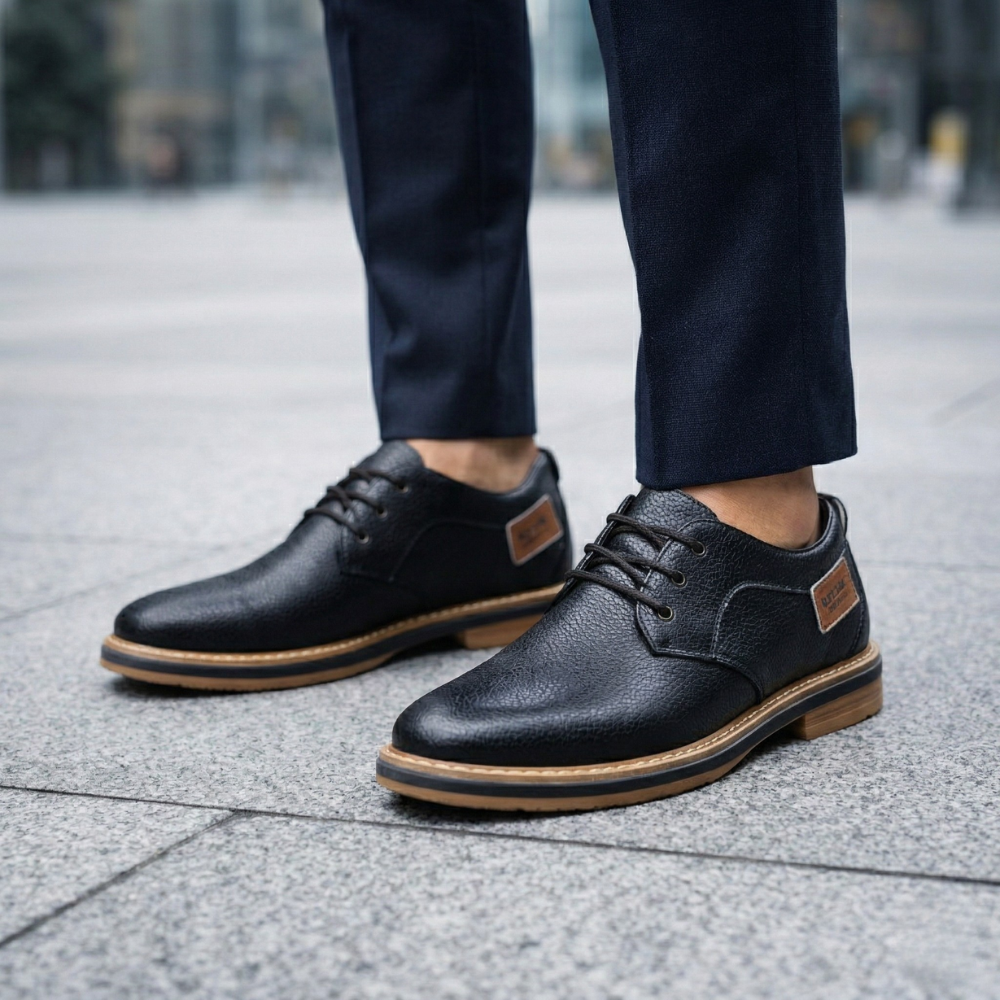 Premium Men's Leather Oxford Shoes | Classic, Durable