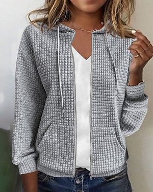 Women Cotton Blend Casual Jacket