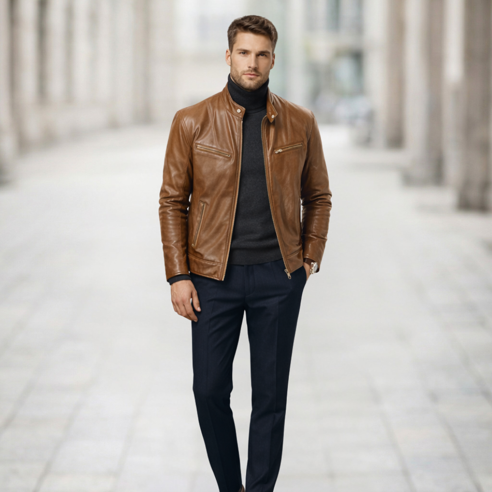 Premium Leather Jacket for Men | Elegant Style | Timeless, Sophisticated