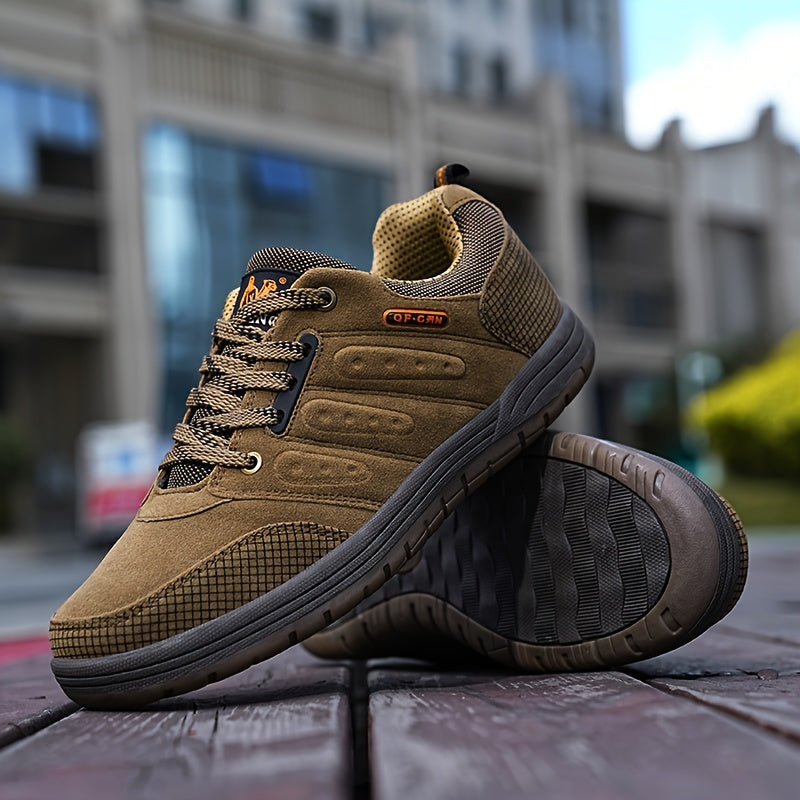 Men's Hiking Shoes - Sturdy - Laced - Durable Traction