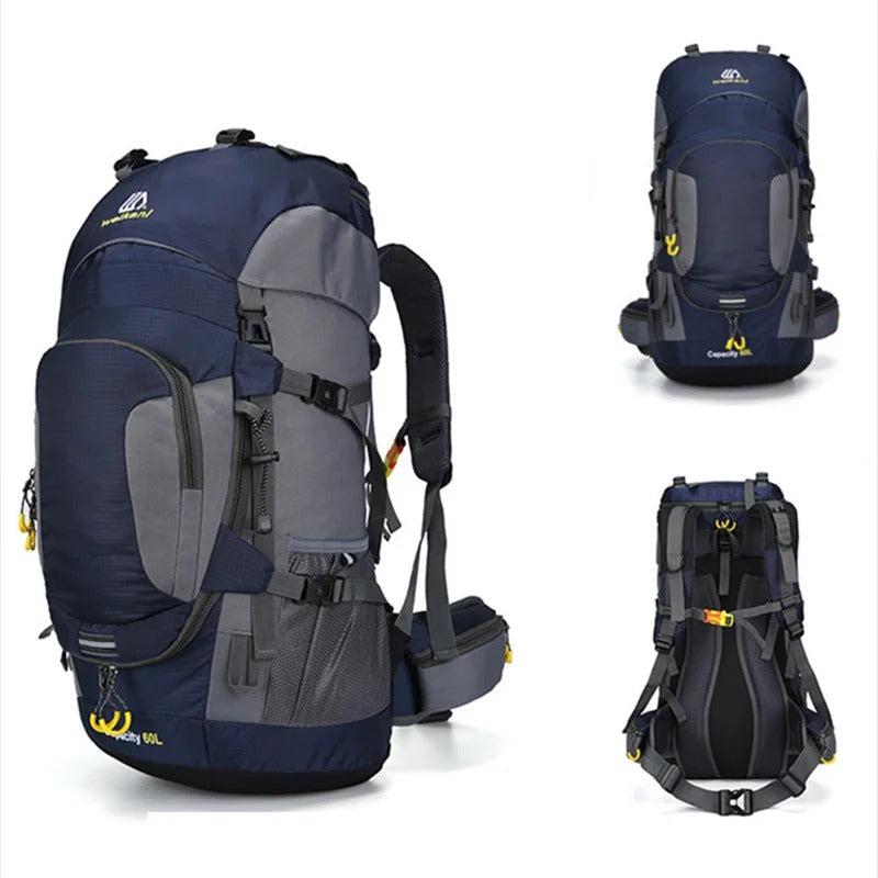 60L Travel Backpack | Waterproof, spacious | For hiking and outdoor activities