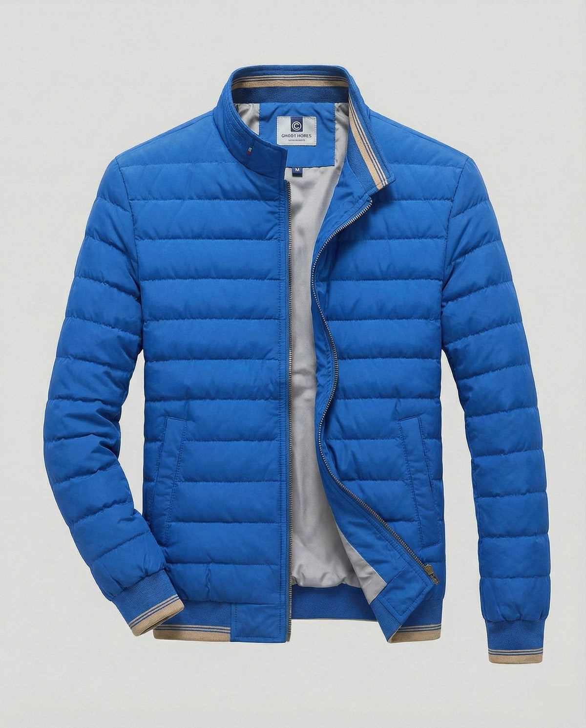 Men Puffer Jacket Stand Collar
