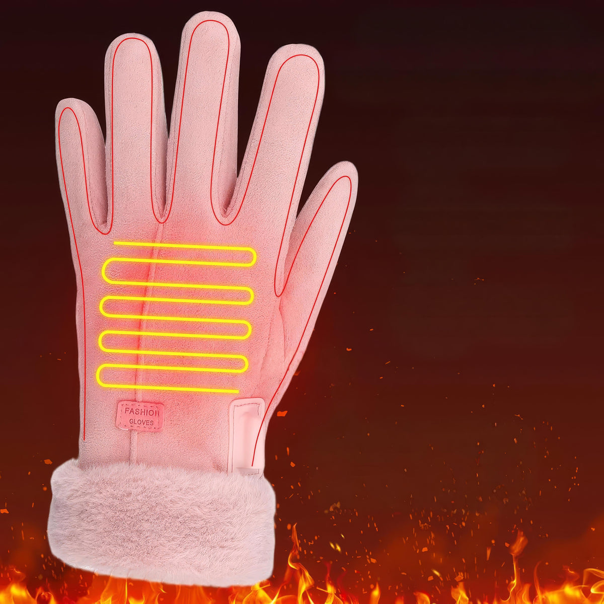 Heated Gloves | Women's Winter Wear, 3 Heat Settings | Touchscreen Compatible