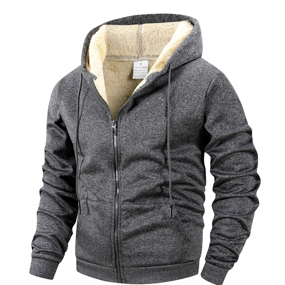 Men's Fleece Vest | Sherpa, Hooded Design | Windproof, Full Zip Front
