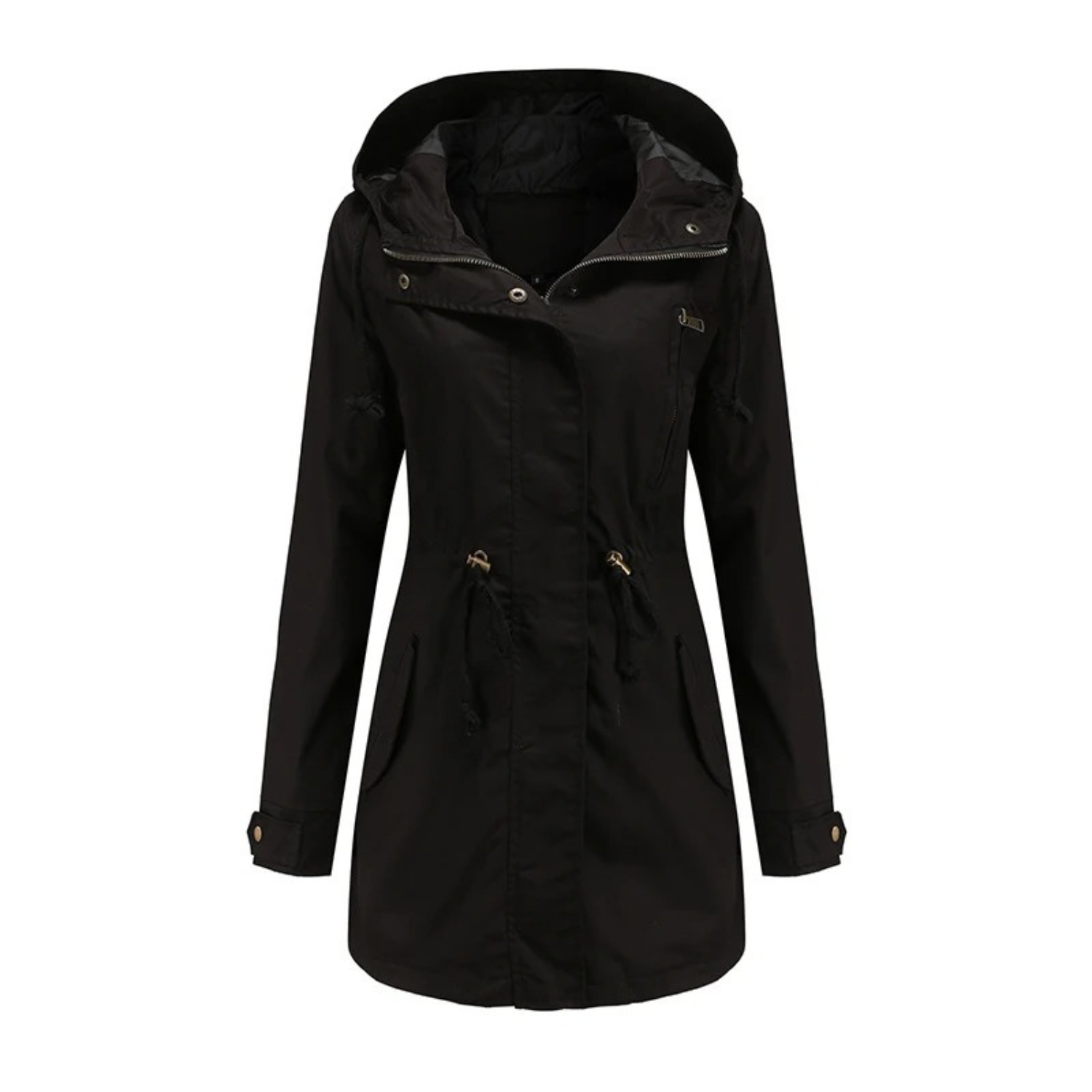 Women's Rain Jacket | Waterproof, Long, Fitted Flare