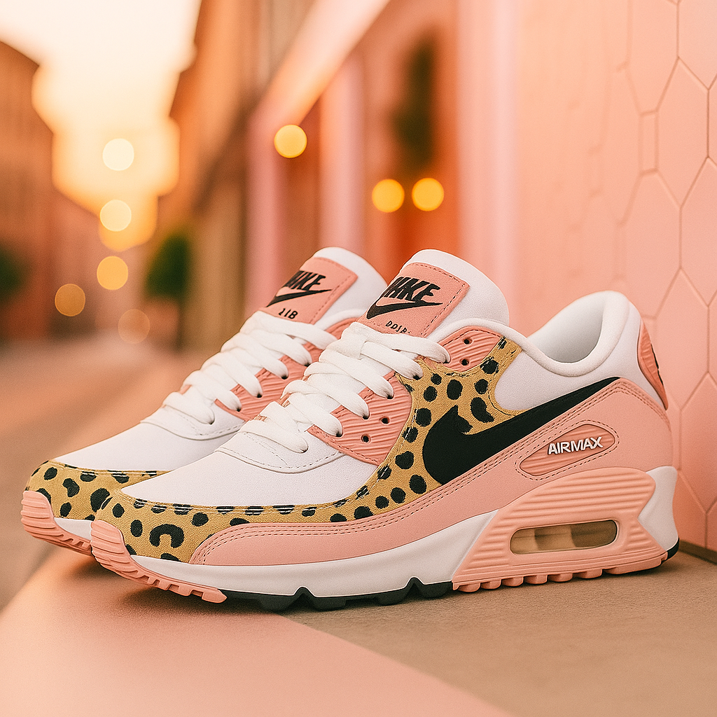 Women's Shoes | Leopard Pink | Breathable, Comfortable