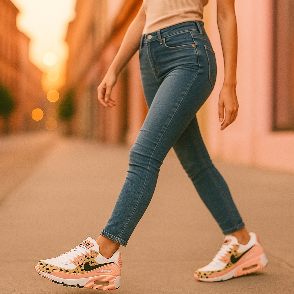 Women's Shoes | Leopard Pink | Breathable, Comfortable