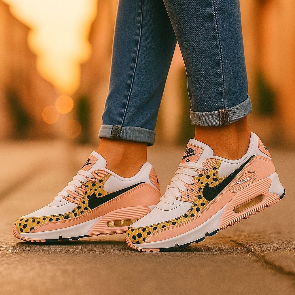Women's Shoes | Leopard Pink | Breathable, Comfortable