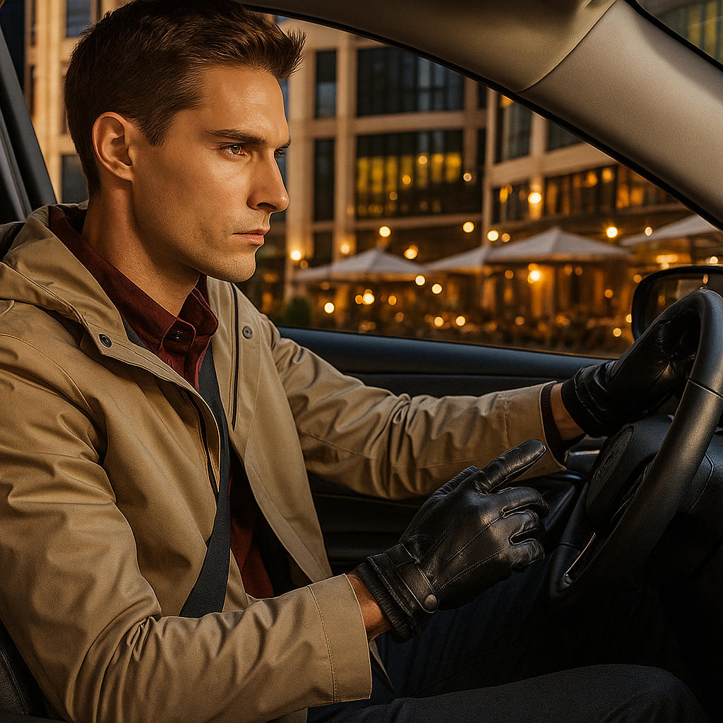 Men’s Leather Gloves | Slim Fit, Winter | Thermal Warm Style