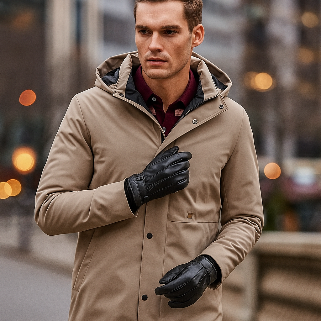 Men’s Leather Gloves | Slim Fit, Winter | Thermal Warm Style
