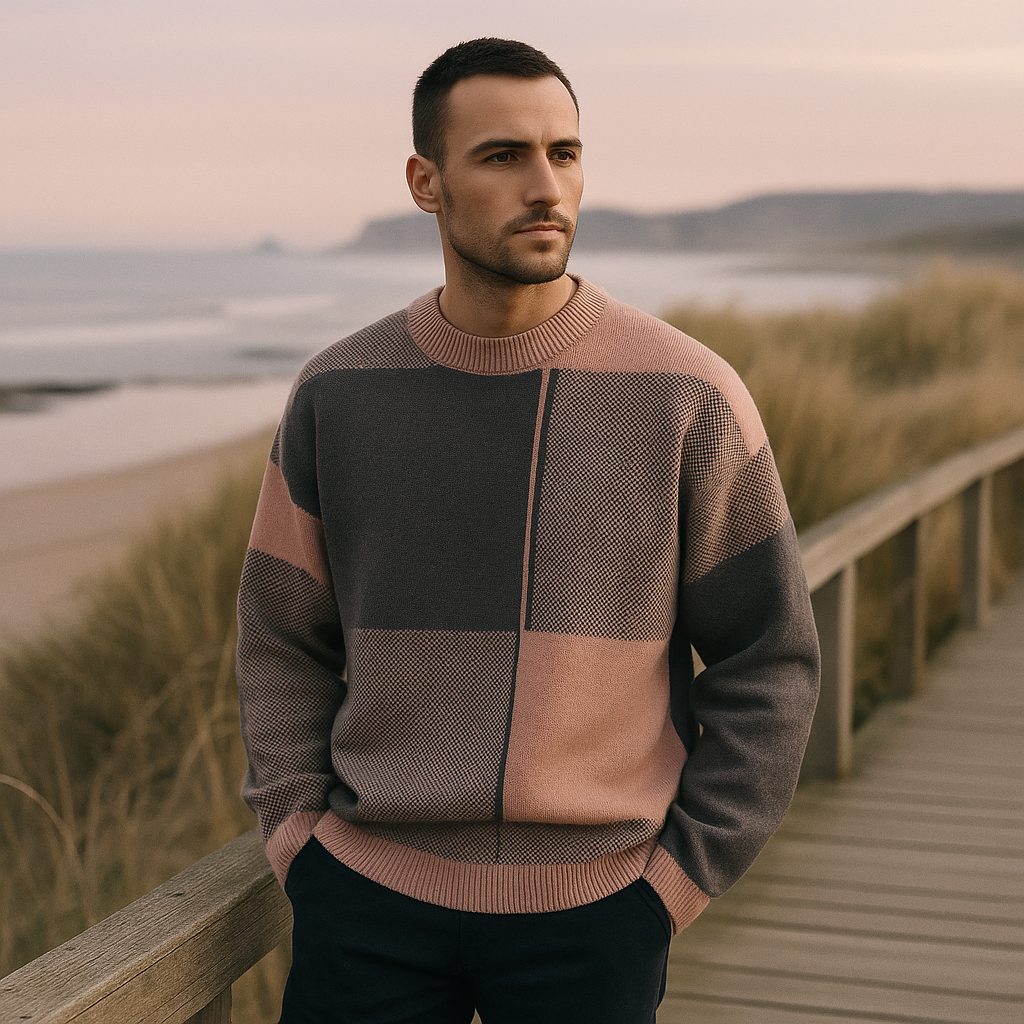 Men's Warm Sweater - Soft Knit - Classic Fit