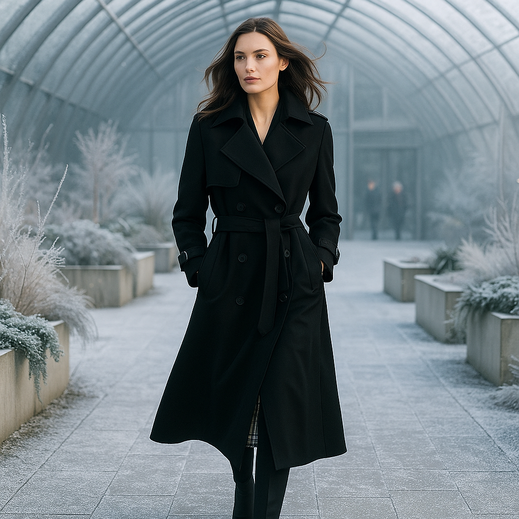 Trench Coat - Double-Breasted - Classic Style