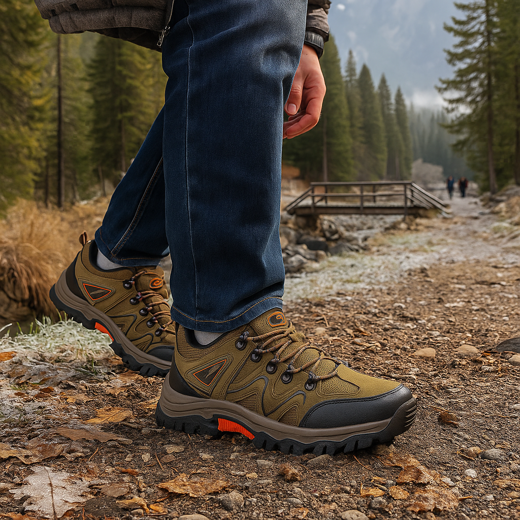 Men's Trekking Shoes - Outdoor - Waterproof - Non-Slip - Lightweight