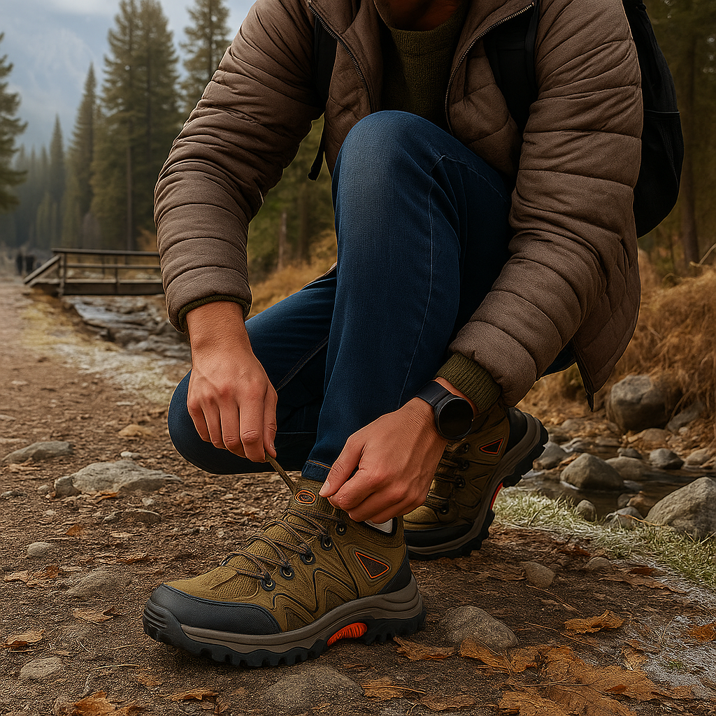 Men's Trekking Shoes - Outdoor - Waterproof - Non-Slip - Lightweight