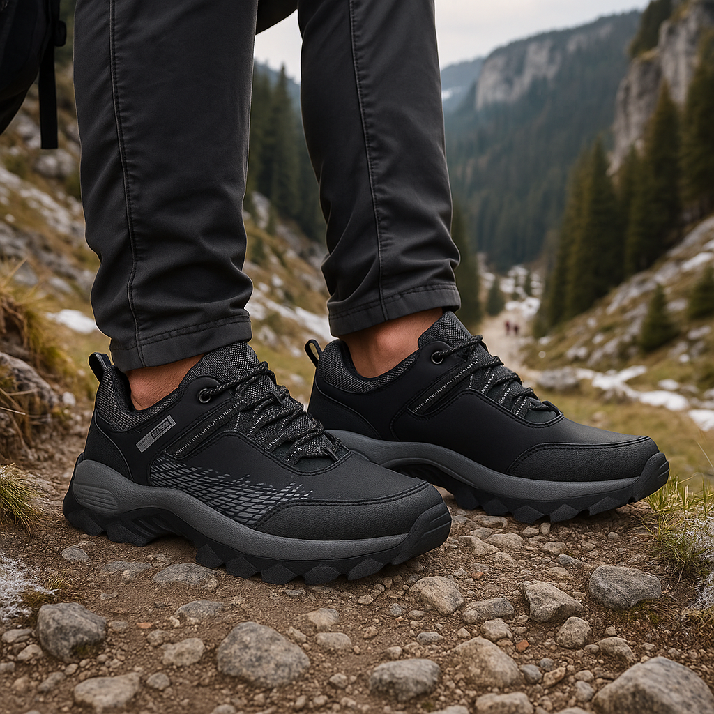 Men's Barefoot Trekking Shoes - Lace-Up - Lightweight - Durable