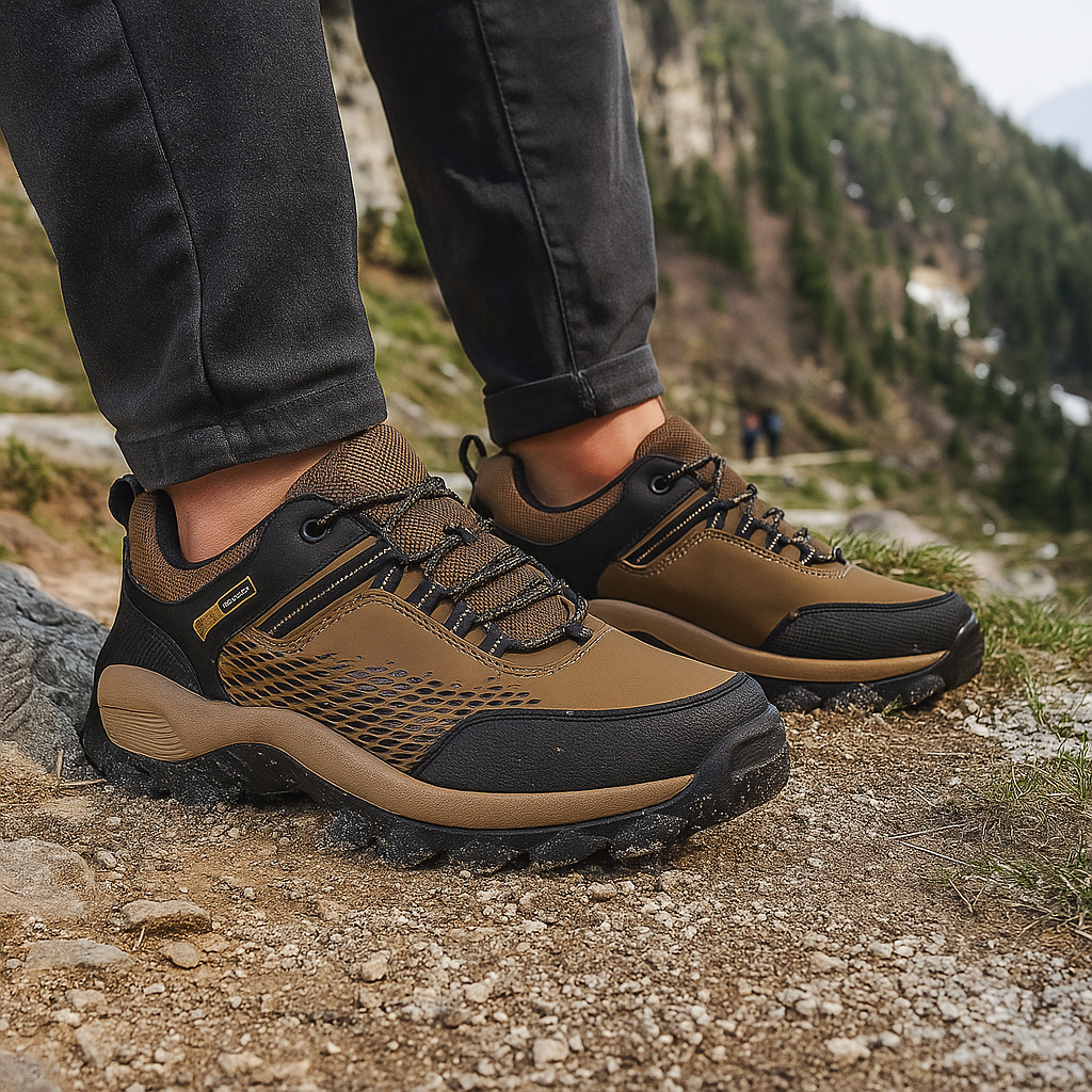 Men's Barefoot Trekking Shoes - Lace-Up - Lightweight - Durable