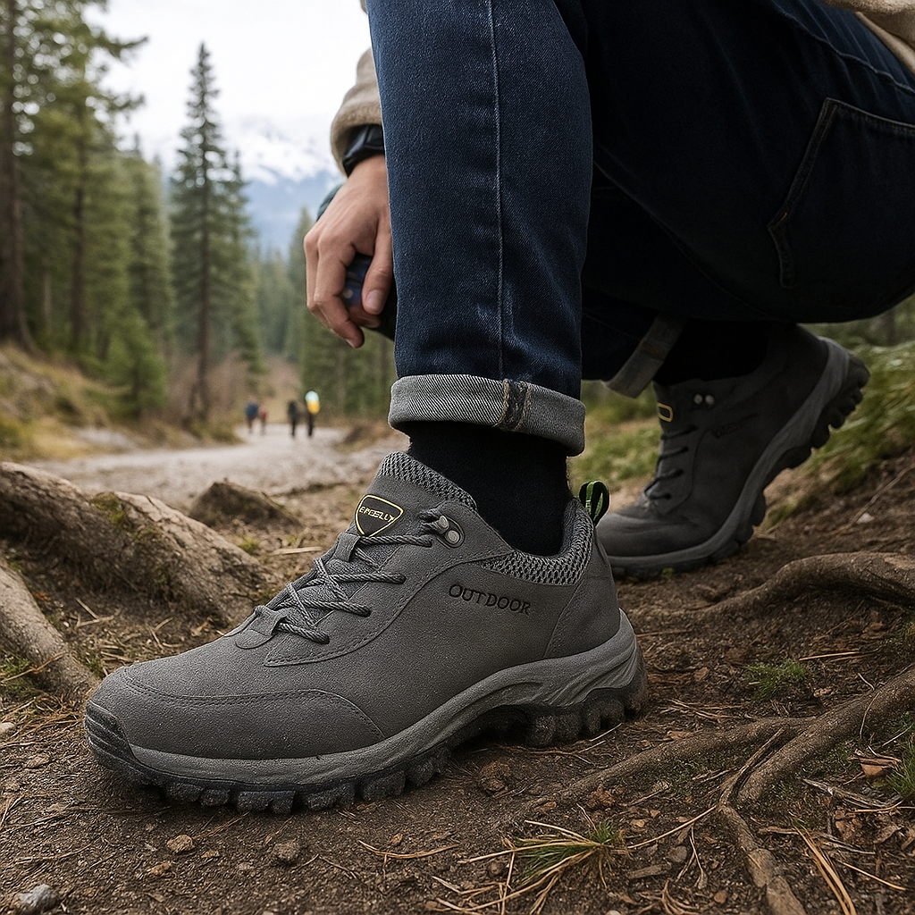 Men's Trekking Shoes - Laced - Durable - Comfortable