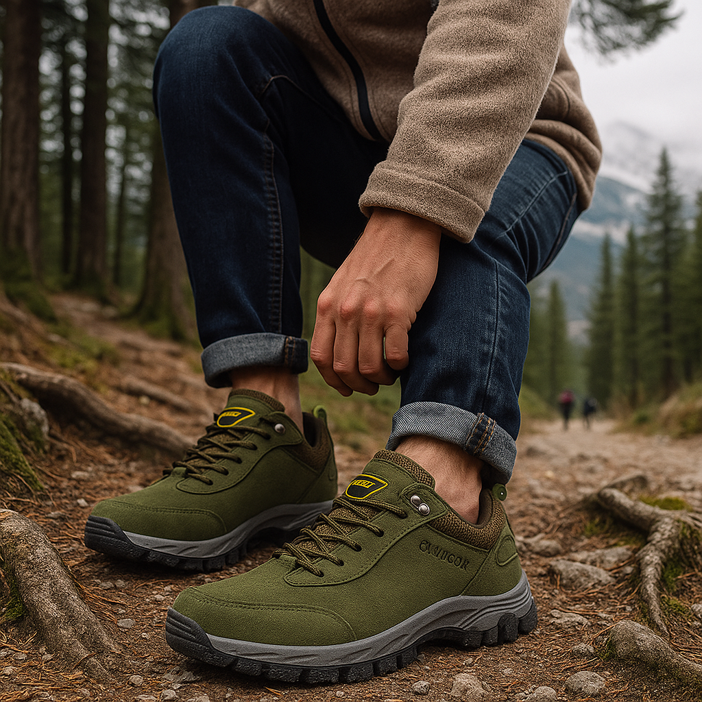 Men's Trekking Shoes - Laced - Durable - Comfortable
