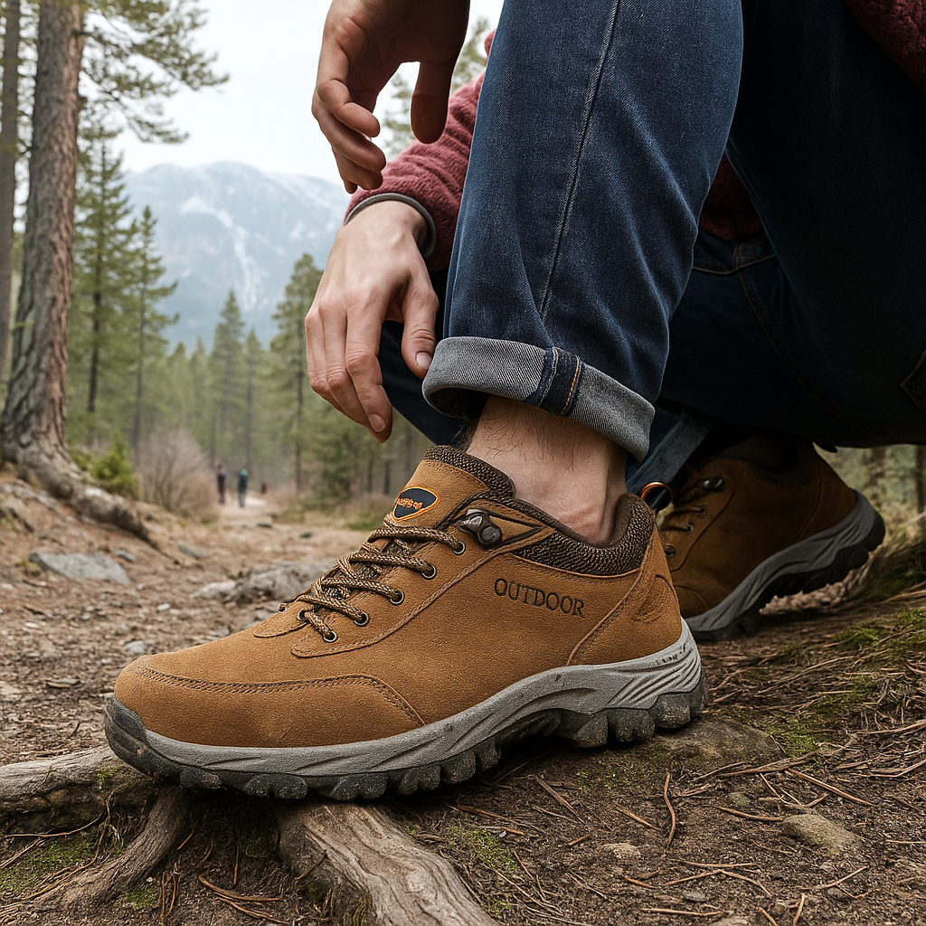 Men's Trekking Shoes - Laced - Durable - Comfortable