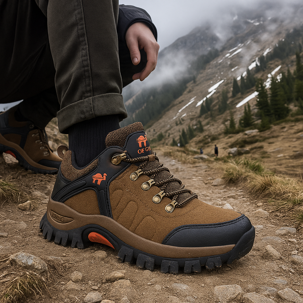 Men's Waterproof Mountain Hiking Shoes - Trekking - Trail Grip