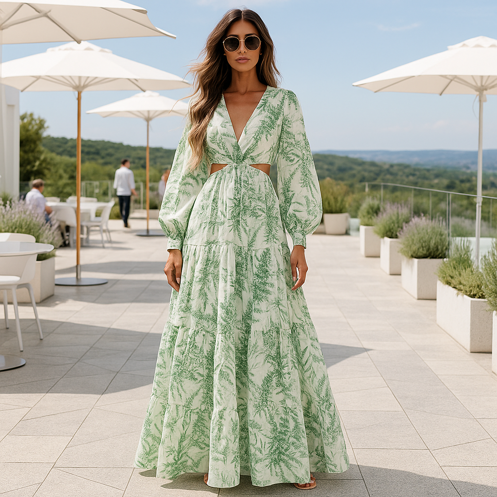 Paris Evening Dress - Long Summer Maxi - Elegant