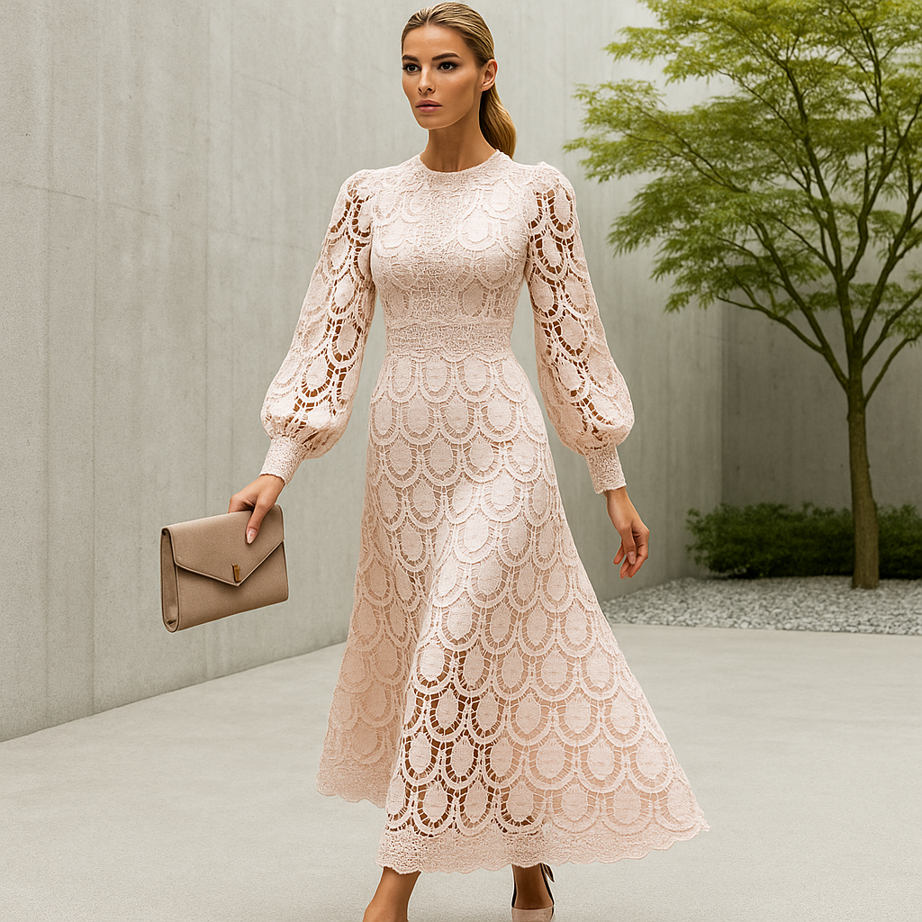 Alisha Lace Evening Dress - Elegant - Women's Formal Gown