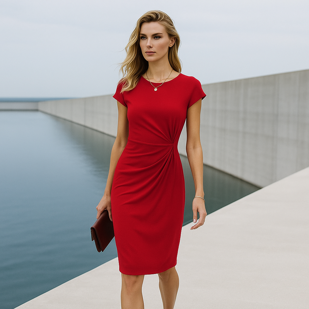 Cocktail Dress | Short Sleeve, Flattering Fit | Evening Party