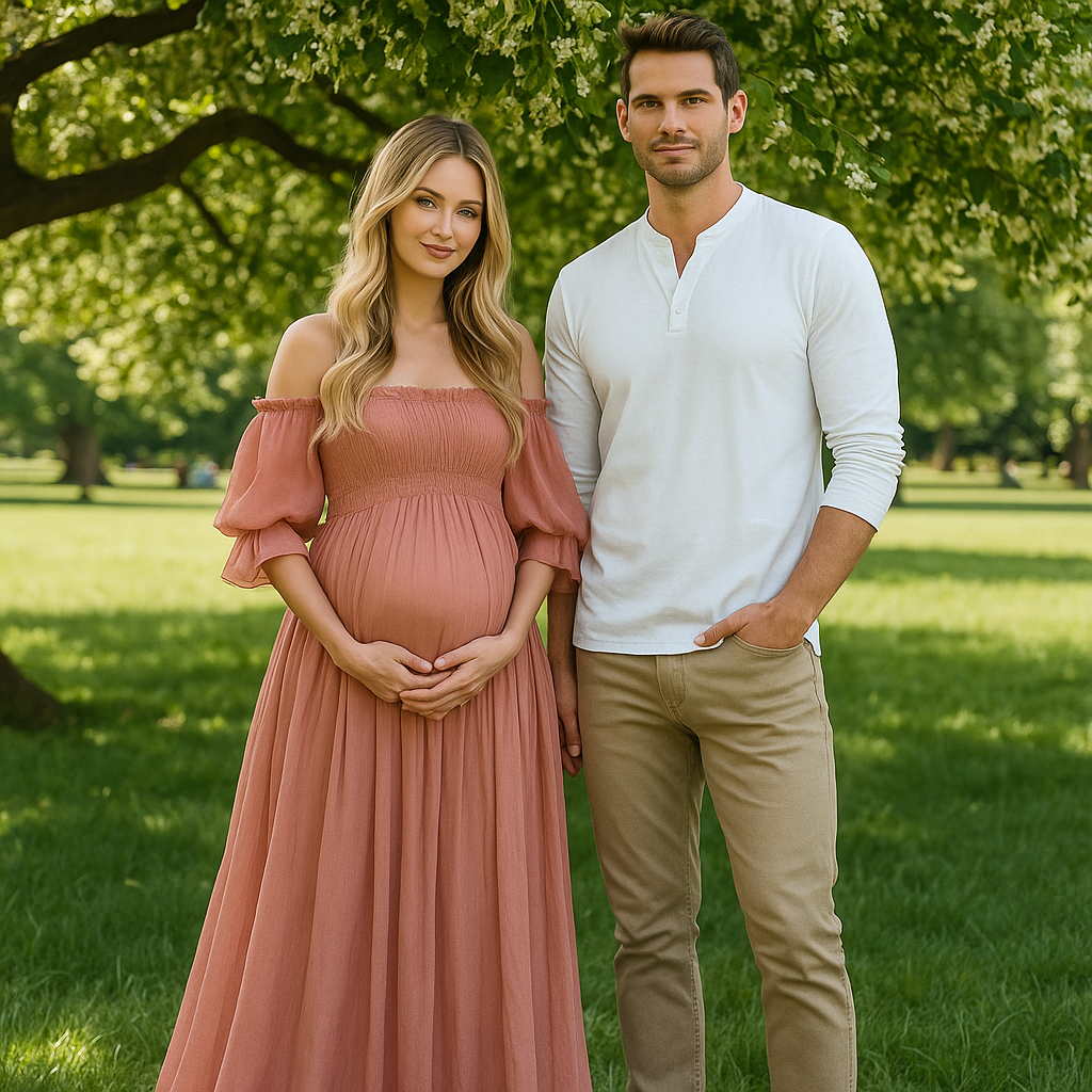 Maternity Evening Dress | Off Shoulder, Elegant Fit | Formal Wear