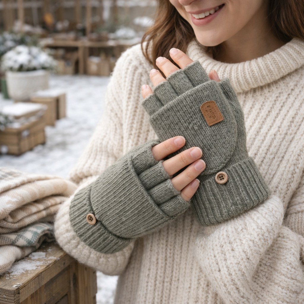 Warmtouch Knit Fingerless Touchscreen Winter Gloves