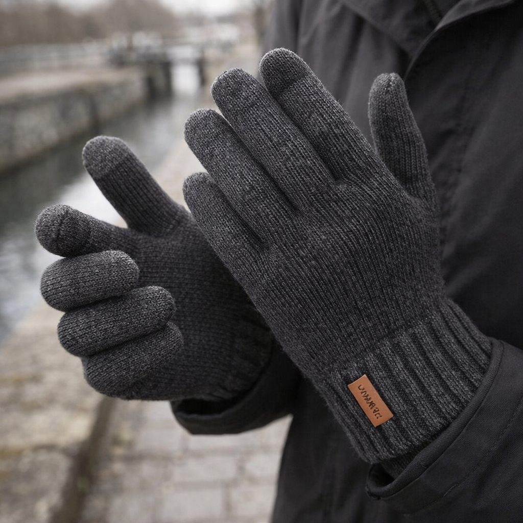 Winter Gloves | Knit Thermal | Touchscreen Stylish Warm Fit